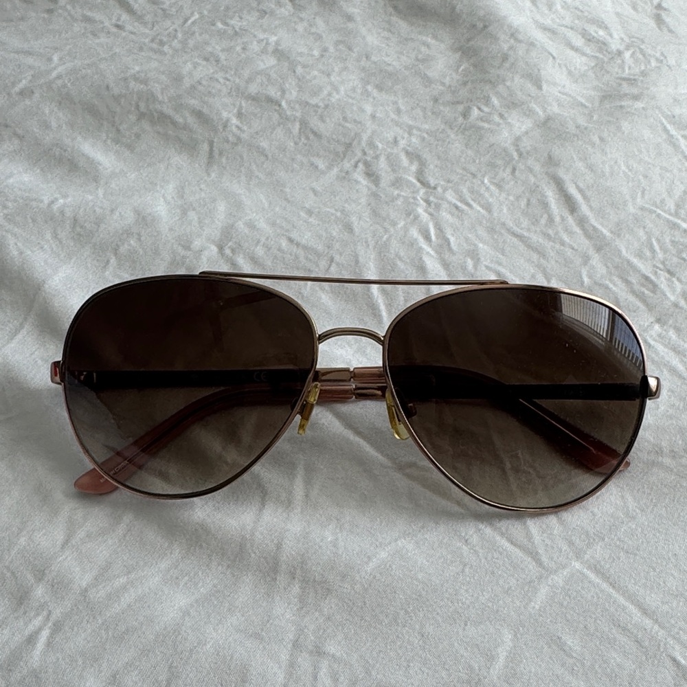Aviator Sunglasses with Brown Lenses